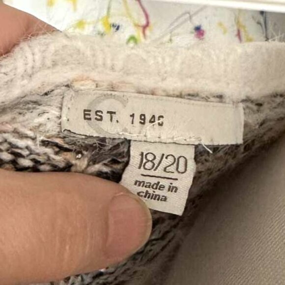 3 for $50💚 Open Front Soft Acrylic Blend Cardigan Sweater Size 18 20 - Picture 3 of 7